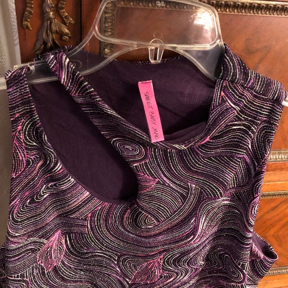 Sweet baby Jane metallic purple blouse - Picture 5 of 6
